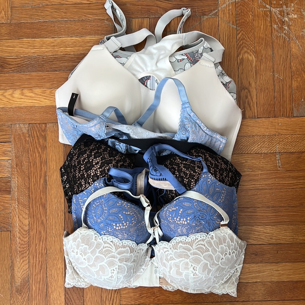 Aerie, Victoria Secret pushup, lace and sports bra bundle